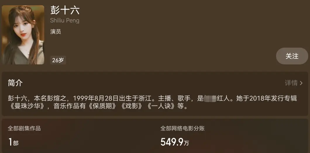 网红彭十六偷税被封杀!成功转型当明星还不知足,又有作品要换脸 第9张 网红彭十六偷税被封杀!成功转型当明星还不知足,又有作品要换脸 第9张