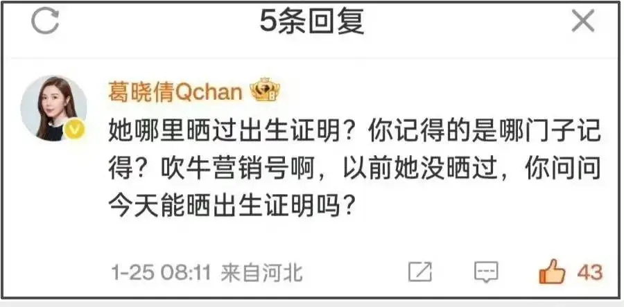 葛晓倩喊话张雨绮晒出生证明，杨天真被指帮瞒代孕引热议  第5张